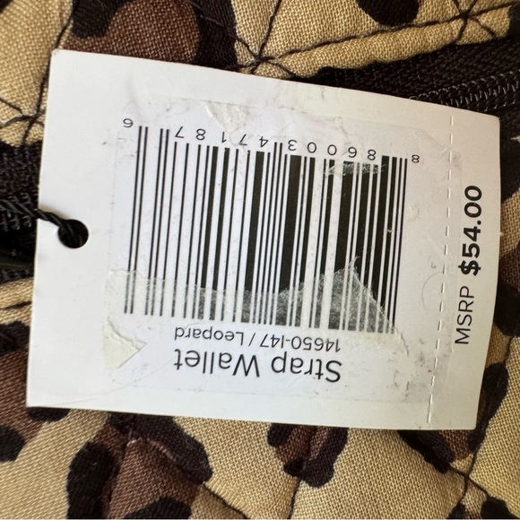 Vera Bradley NWT strap wallet crossbody leopard print - Picture 8 of 8